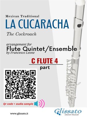 cover image of C Flute 4 part of "La Cucaracha" for Flute Quintet/Ensemble
